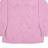 Mens Plain Shirt Purple Long Sleeve S