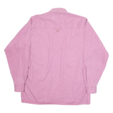 Mens Plain Shirt Purple Long Sleeve S