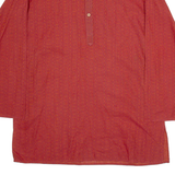 CONCAVE Mens Shirt Red Geometric Long Sleeve L