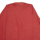 CONCAVE Mens Shirt Red Geometric Long Sleeve L