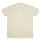 MARSUM Mens Plain Shirt Brown XL