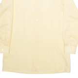 ACKERMAN Mens Plain Shirt Orange Long Sleeve M