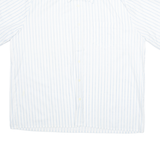 LORD GEORGE Mens Shirt White Striped 2XL