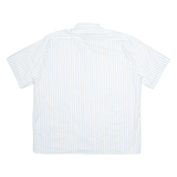 LORD GEORGE Mens Shirt White Striped 2XL
