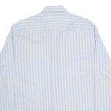 BOGNER Mens Shirt Blue Striped Long Sleeve L