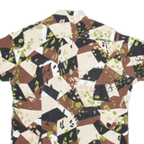 LIVE Mens Shirt Beige Viscose Camouflage M