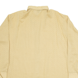MARSUM Mens Plain Shirt Brown Long Sleeve L