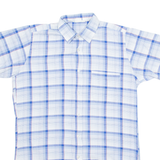 SAN MARCO Mens Shirt Blue Check M