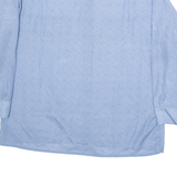 CLUB Mens Shirt Blue Geometric Long Sleeve M