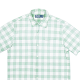 POLO RALPH LAUREN Mens Shirt Green Check S