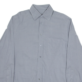 BOSS Mens Plain Shirt Grey Long Sleeve M