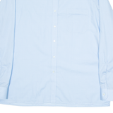 FORMTREU Mens Plain Shirt Blue Long Sleeve XL