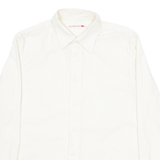 LEVI'S Mens Plain Shirt Cream Long Sleeve S