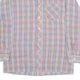 Mens Shirt Red Check Long Sleeve L