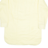 Womens Plain Shirt Yellow Long Sleeve M