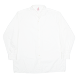 WALDE Mens Plain Shirt White Long Sleeve XL