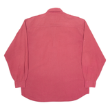 LE FROG Mens Plain Shirt Red Long Sleeve L