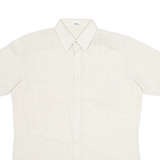 Mens Shirt Brown Striped M