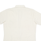 Mens Shirt Brown Striped M