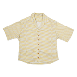 Womens Shirt Brown Geometric M