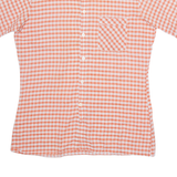 Mens Shirt Orange Check M