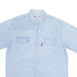 BASIC NETWORK Mens Denim Shirt Blue M