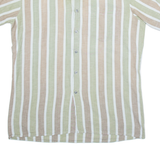 Mens Shirt Green Striped M