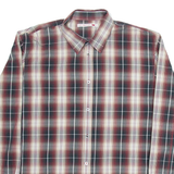 LEVI'S Mens Shirt Red Check Long Sleeve L
