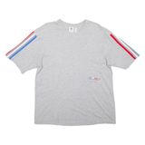 ADIDAS Womens T-Shirt Grey UK 10