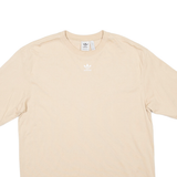 ADIDAS Womens T-Shirt Beige UK 10