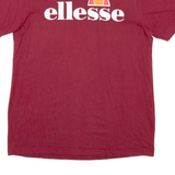 ELLESSE Womens T-Shirt Maroon UK 12