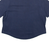 NIKE Cropped Womens T-Shirt Blue XL