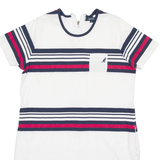 KANGOL Zip Womens T-Shirt White UK 12