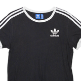 ADIDAS Womens T-Shirt Black UK 6