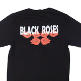 HONEY BIRD Black Roses Mens Band T-Shirt Black M