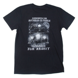 Motorcycle Mens Biker T-Shirt Black M