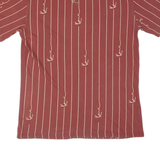 KARL KANI Striped Mens T-Shirt Brown M