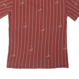 KARL KANI Striped Mens T-Shirt Brown M