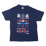 STAR WARS Mens T-Shirt Blue XL