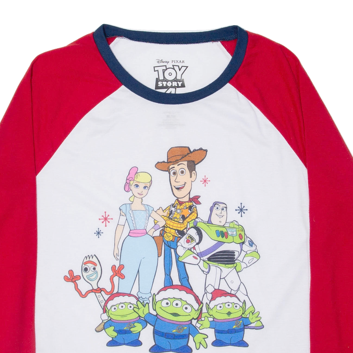 DISNEY Toy Story 4 Boys T-Shirt White Long Sleeve M