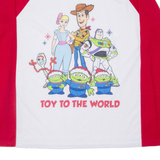 DISNEY Toy Story 4 Boys T-Shirt White Long Sleeve M