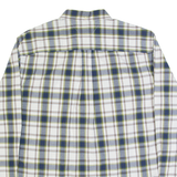 TOMMY HILFIGER Mens Shirt Blue Check Long Sleeve L