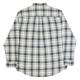 TOMMY HILFIGER Mens Shirt Blue Check Long Sleeve L