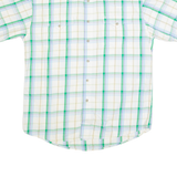 WRANGLER Mens Shirt White Check M