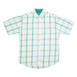 WRANGLER Mens Shirt White Check M