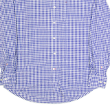 TOMMY HILFIGER Mens Shirt Blue Gingham Long Sleeve L