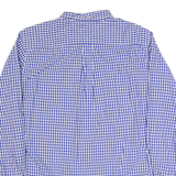 TOMMY HILFIGER Mens Shirt Blue Gingham Long Sleeve L