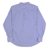 TOMMY HILFIGER Mens Shirt Blue Gingham Long Sleeve L