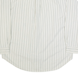 TOMMY HILFIGER Mens Shirt Beige Striped Long Sleeve L
