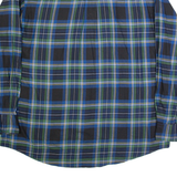 NAUTICA Tall Mens Shirt Blue Check Long Sleeve XL